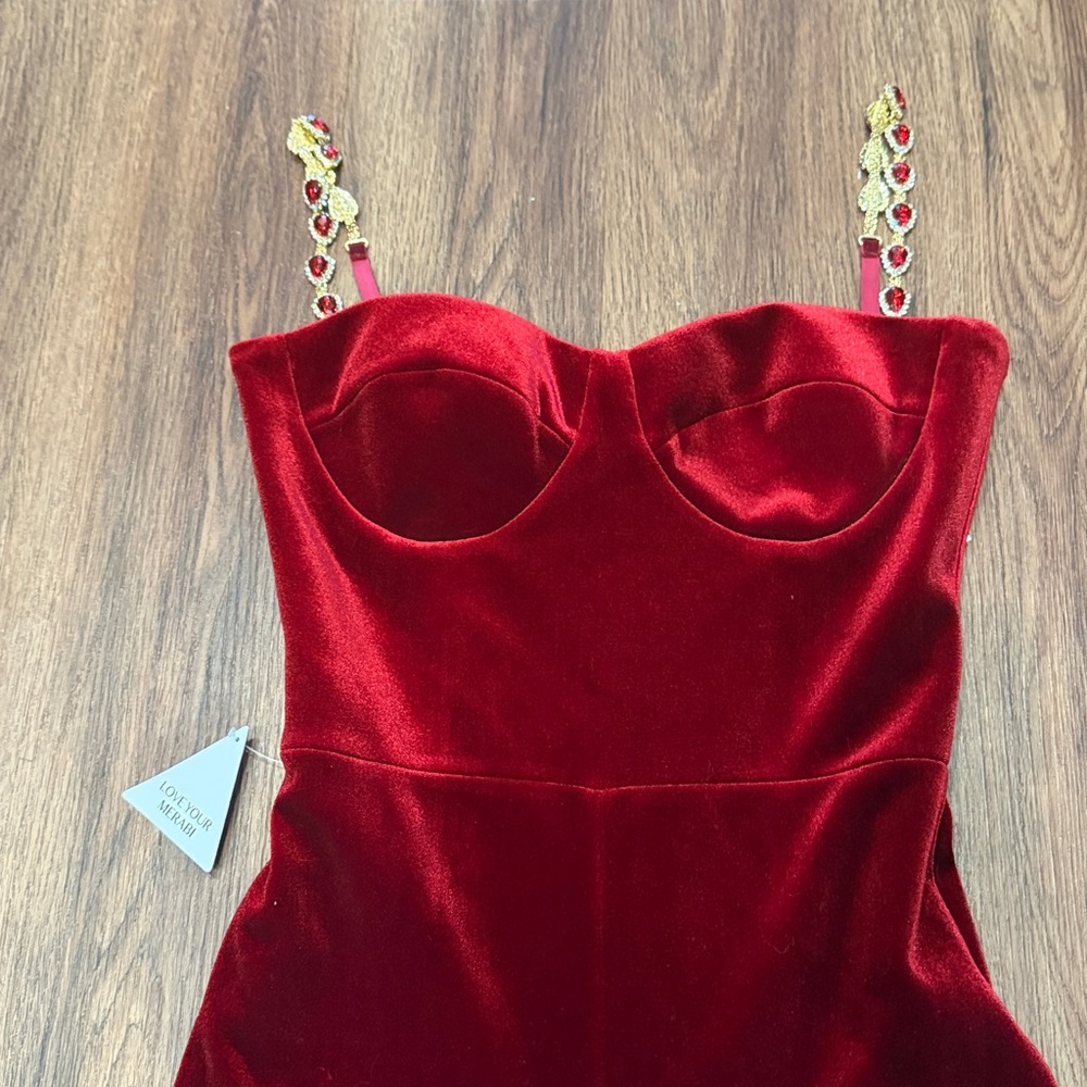 Nadine Merabi Velvet Harley Jumpsuit - Picture 5 of 9